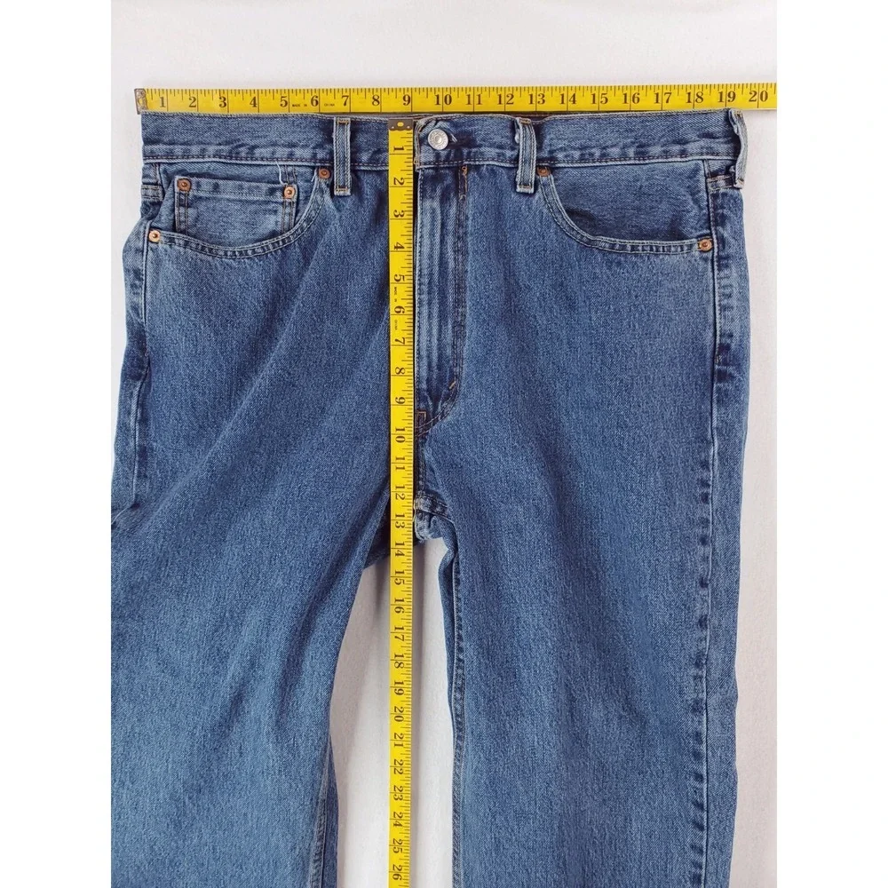 Levis 550 Jeans Mens 38x30 Blue Relaxed Tapered Baggy Work Pants 90s Stone Wash